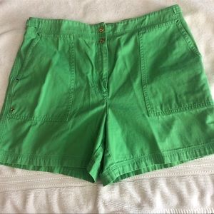 Green Cotton Shorts- Lauren Ralph Lauren size 14